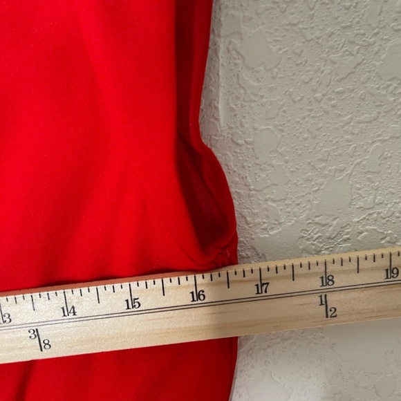 Diane Von Furstenberg Sleeveless Wide Leg Tie Waist Jumpsuit Size 0 Red - Picture 6 of 16